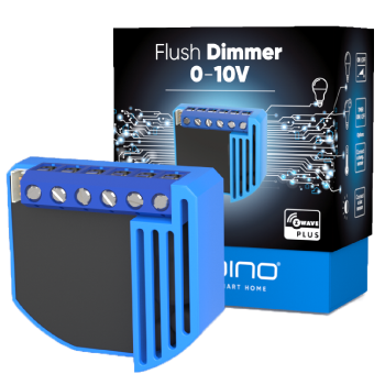 Qubino Flush Dimmer 0-10V | Smart led lighting with dimmer for led